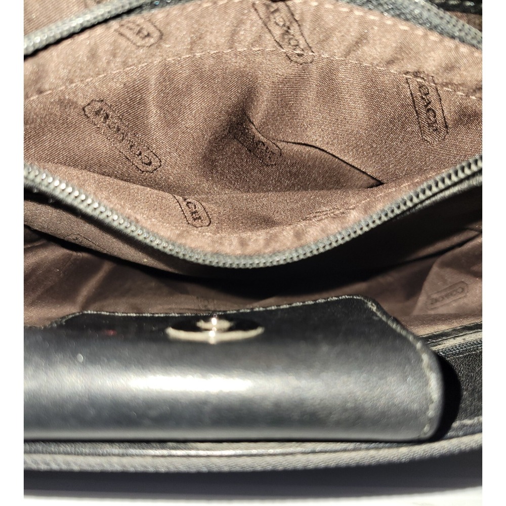 Vintage Coach Black Twill Nylon Mercer Bag 7411 - Picture 10 of 15